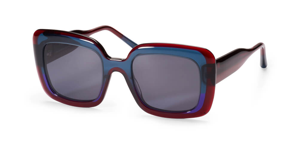 SLATE BLUE / PURPLE / RED - PLAIN GREY LENS