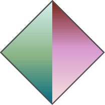 GRADIENT BORDEAUX-LILAC / GRADIENT TURQUOISE-GREEN