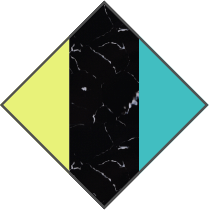 AQUAMARINE GREEN / BLACK MARBLE / YELLOW