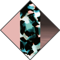 PINK / GREEN AND LIGHT BLUE TORTOISE / GRADIENT GREY-PINK