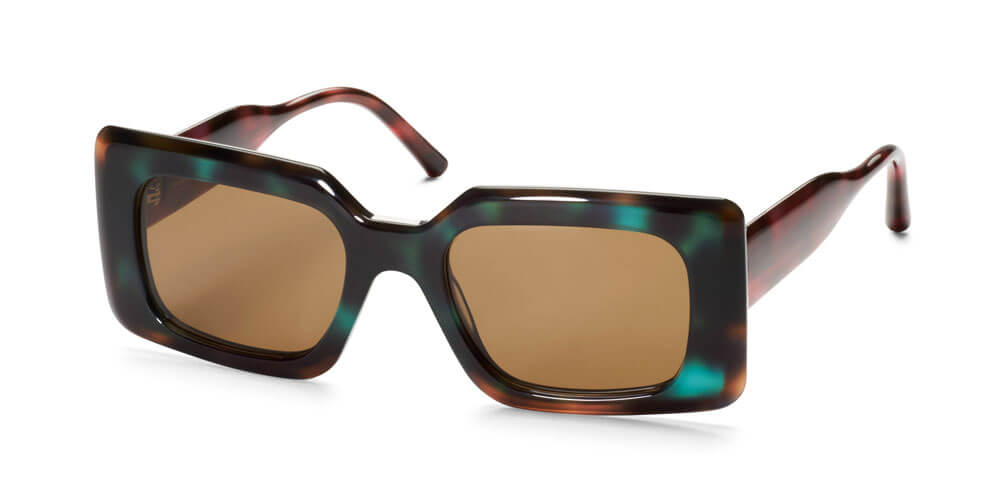 GREEN HAVANA / BROWN HAVANA  - PLAIN BROWN LENS