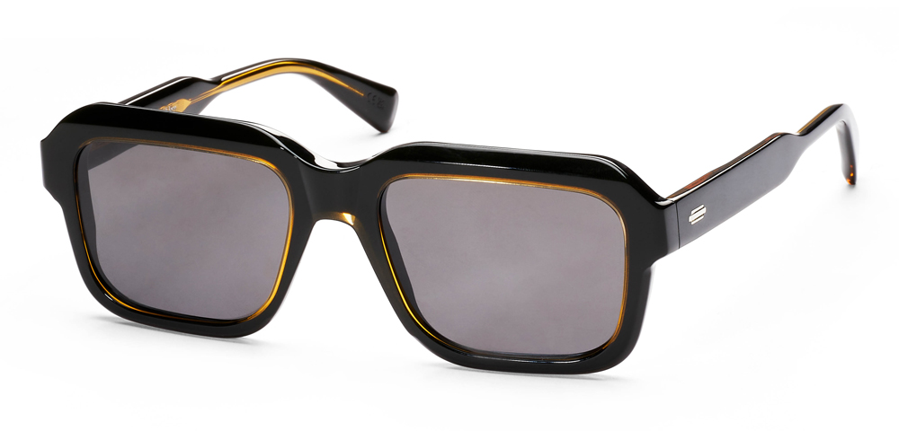 YELLOW / BLACK - POLARIZED PLAIN GREY LENS