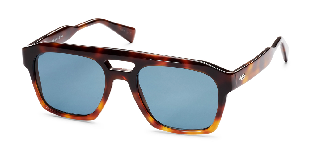 GRADIENT BROWN HAVANA - POLARIZED PLAIN BLUE LENS