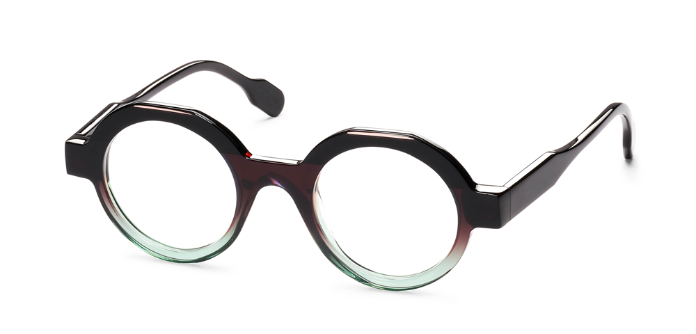 PINK / BLACK / GRADIENT BROWN-GREEN