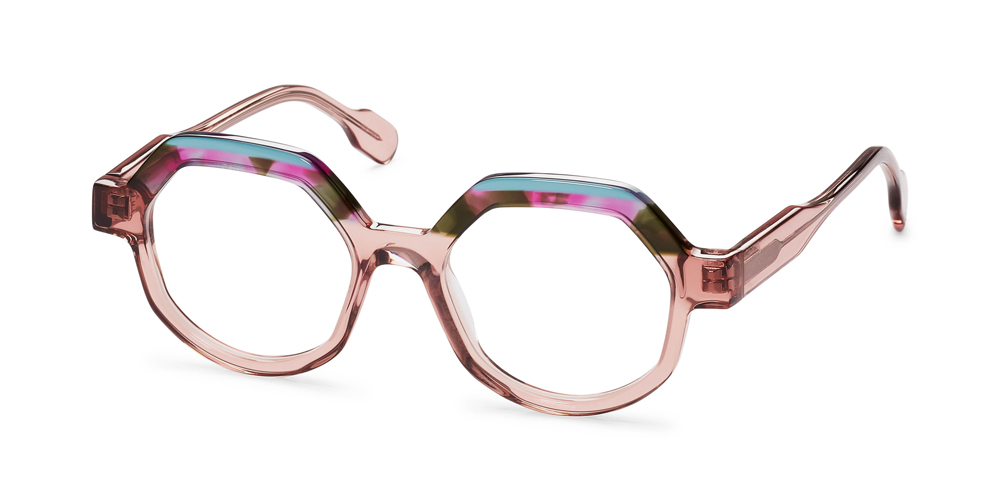 LIGHT BLUE / PINK TORTOISE / PINK