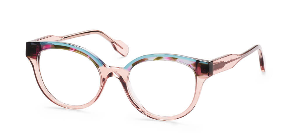 LIGHT BLUE / PINK TORTOISE / PINK