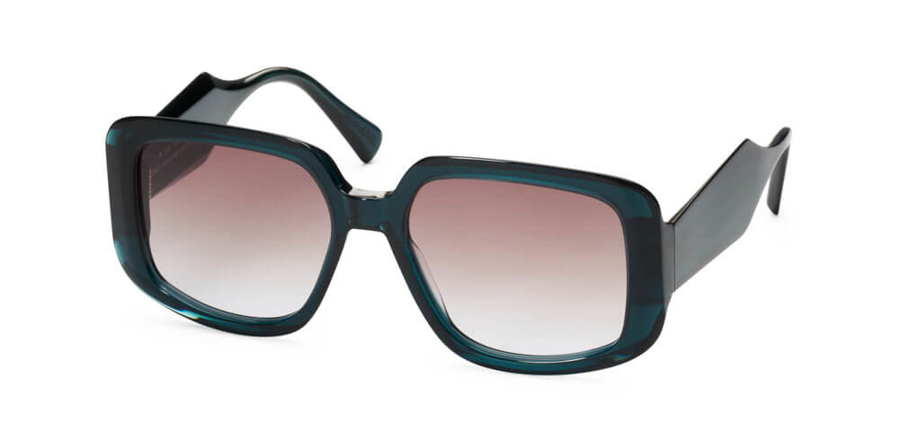 DARK TEAL - GRADIENT BROWN-LIGHT BLUE LENS